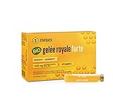 Medex Biologisches Gelée Royale FORTE, extra stark mit 1500 mg Gelée Royale, Flüssigkeit in Ampullen, leicht zu öffnen, mit natürlichem Vitamin C, aus biologischem Anbau 10 x 9 ml
