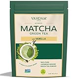 VAHDAM, Vanille Matcha Teepulver (25 g) 100% Reines Matcha-Teepulver japanischen Ursprungs - Japanisches Matcha-Pulver mit 100% natürlicher Vanille | Brauen Sie köstlichen Vanille-Matcha-Latte