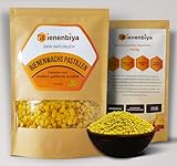 Bienenbiya® 100% Reine Bienenwachs Pastillen (1Kg) ohne Zusatzstoffe, natürliches Beeswax für Salben,Kosmetika,Seifen,Kerzenherstellung und Leder-/Holzpflege