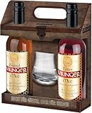 Wikinger Met Lagerfeuer-Set (2 x 0,75 L.) inkl. Wikinger Haithabu-Glas – Original & Roter Met Honigwein – 2-er Honigmet ideal pur, als Aperitif oder Heißgetränk – 11 & 6 % Vol.